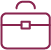 burgundy briefcase icon